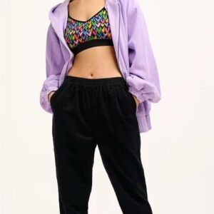 Lucy & Yak Organic Cotton Billie Black Corduroy Trousers